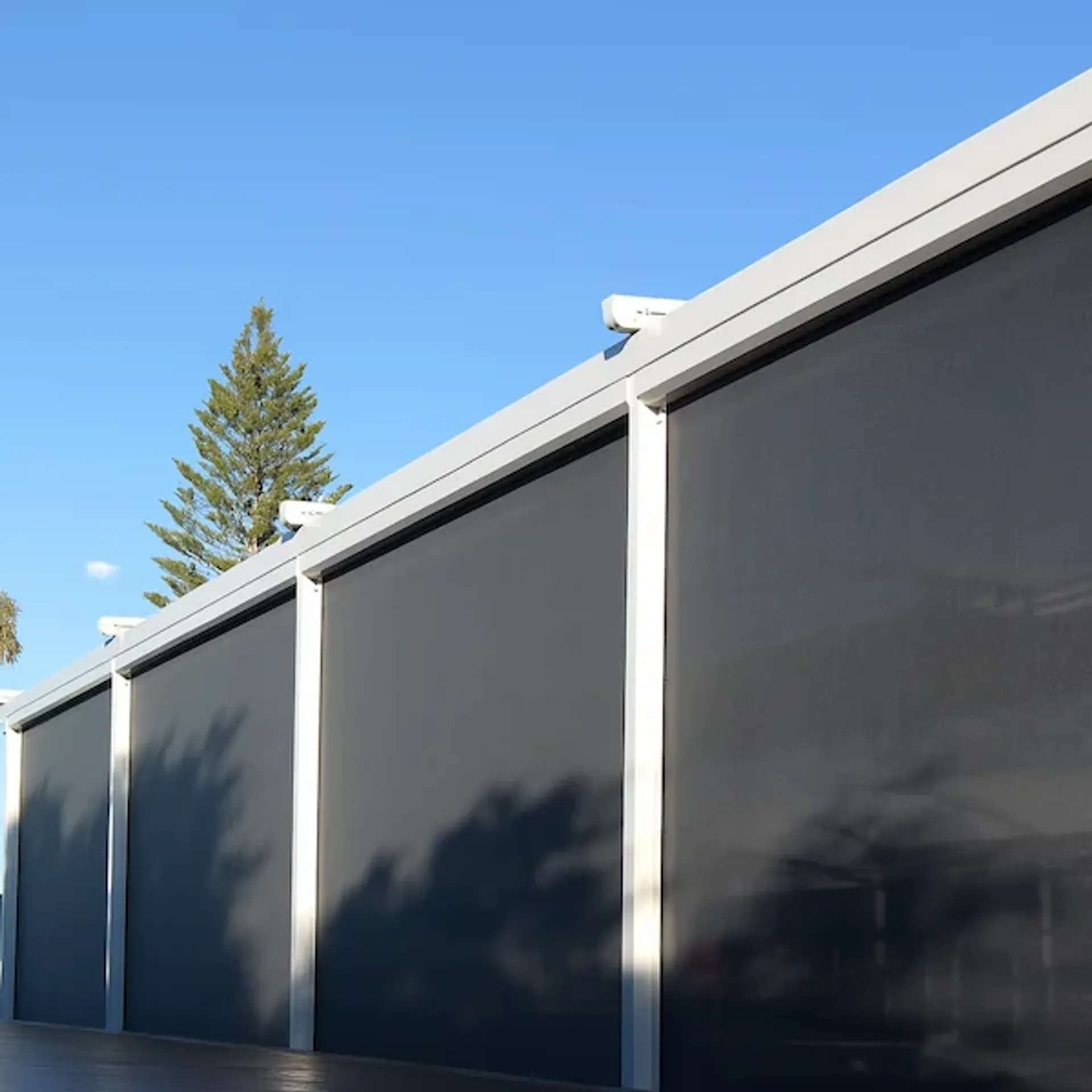 Beautiful Canberra home with outdoor blinds by All Seasons Living